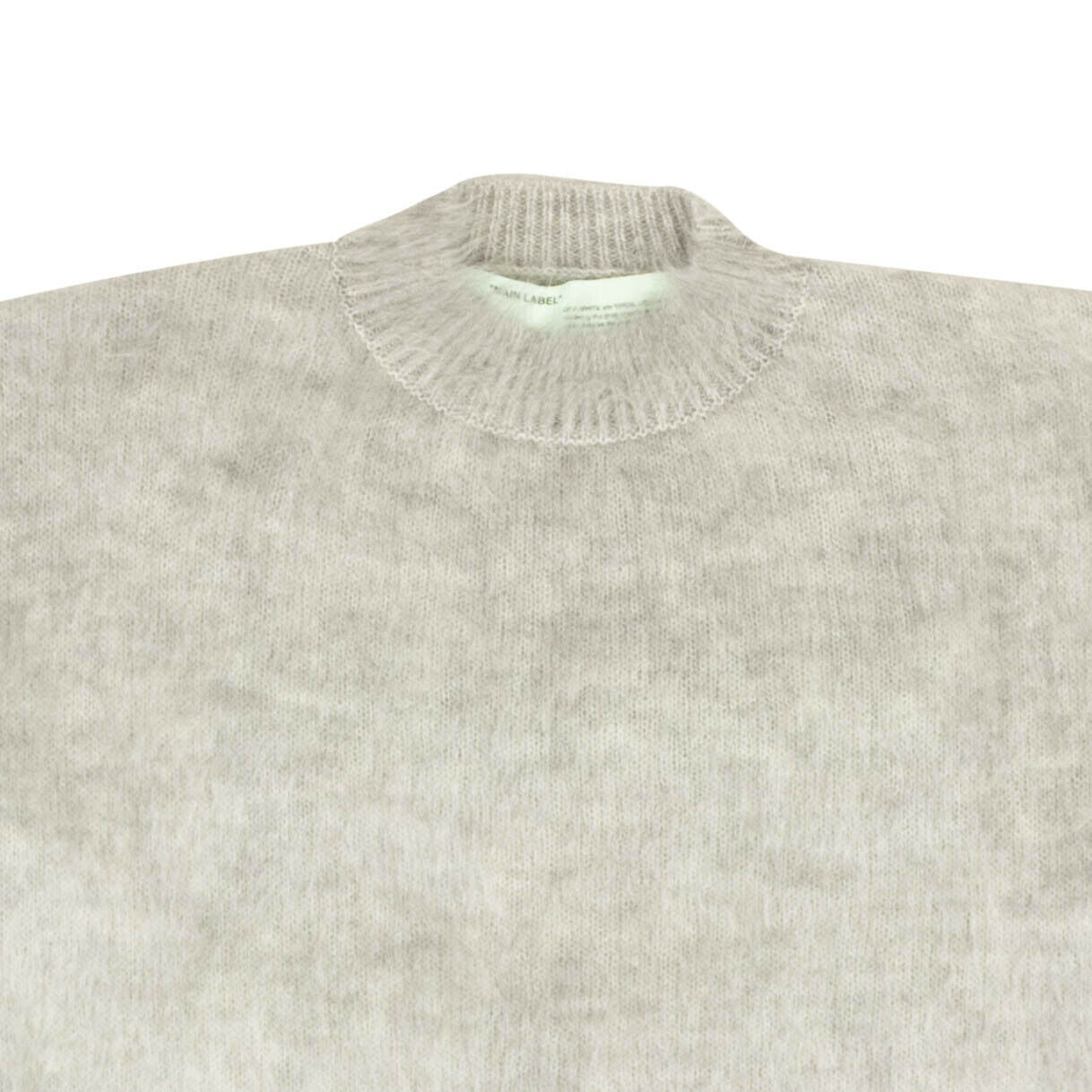 

Серый свитер из мохера с начесом Diag Off-White c/o Virgil Abloh, цвет Pattern