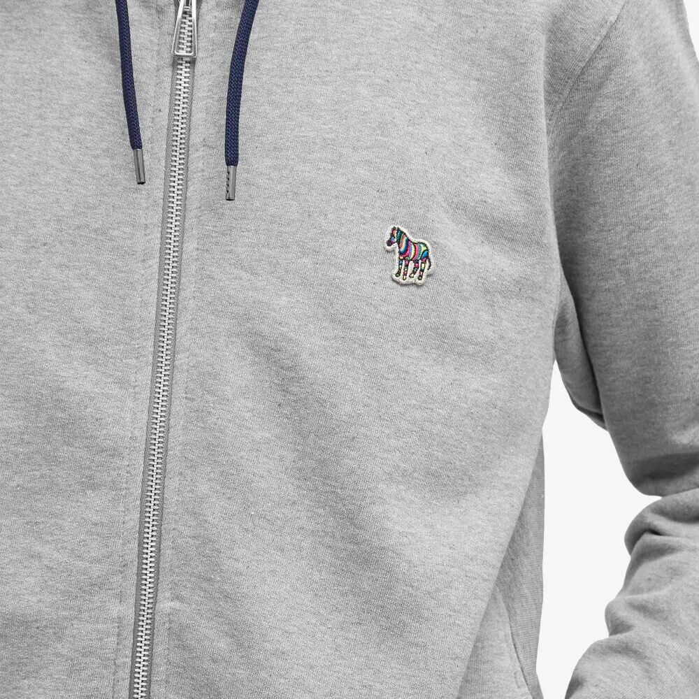 

Paul Smith Толстовка на молнии с зеброй, серый