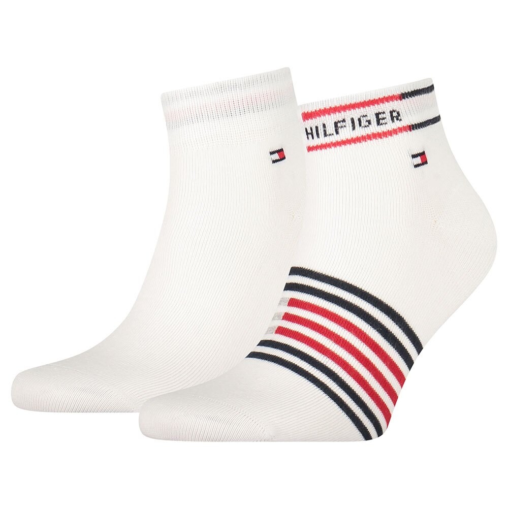 

Носки Toммy Hilfiger Breton Stripe Quarter 2 шт, белый