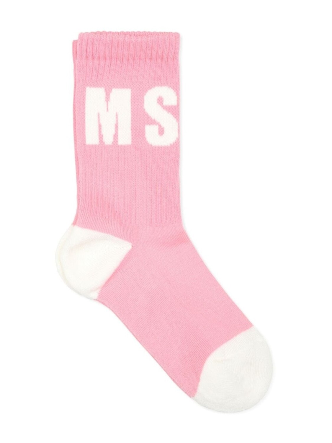 

Носки с жаккардовым принтом и логотипом MSGM Kids, розовый