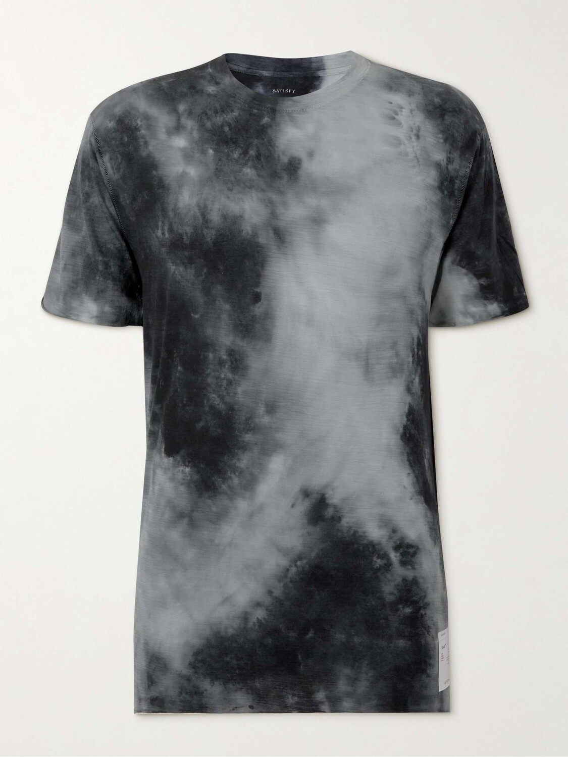 

Tie-Dyed CloudФутболка из мериносовой шерсти и джерси SATISFY, серый