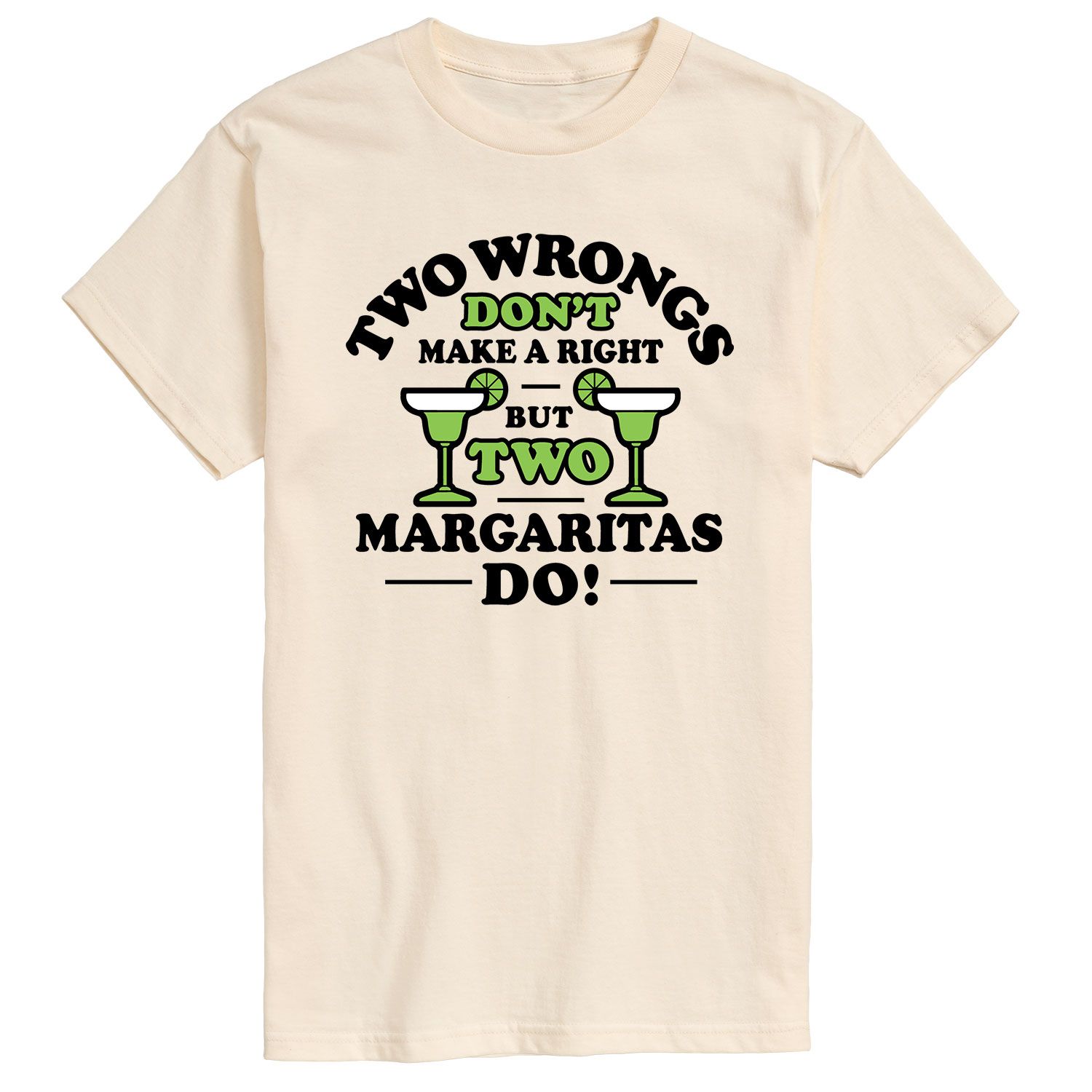 Мужская футболка с рисунком Two Wrongs Right Margaritas Licensed Character reid rebecca two wrongs