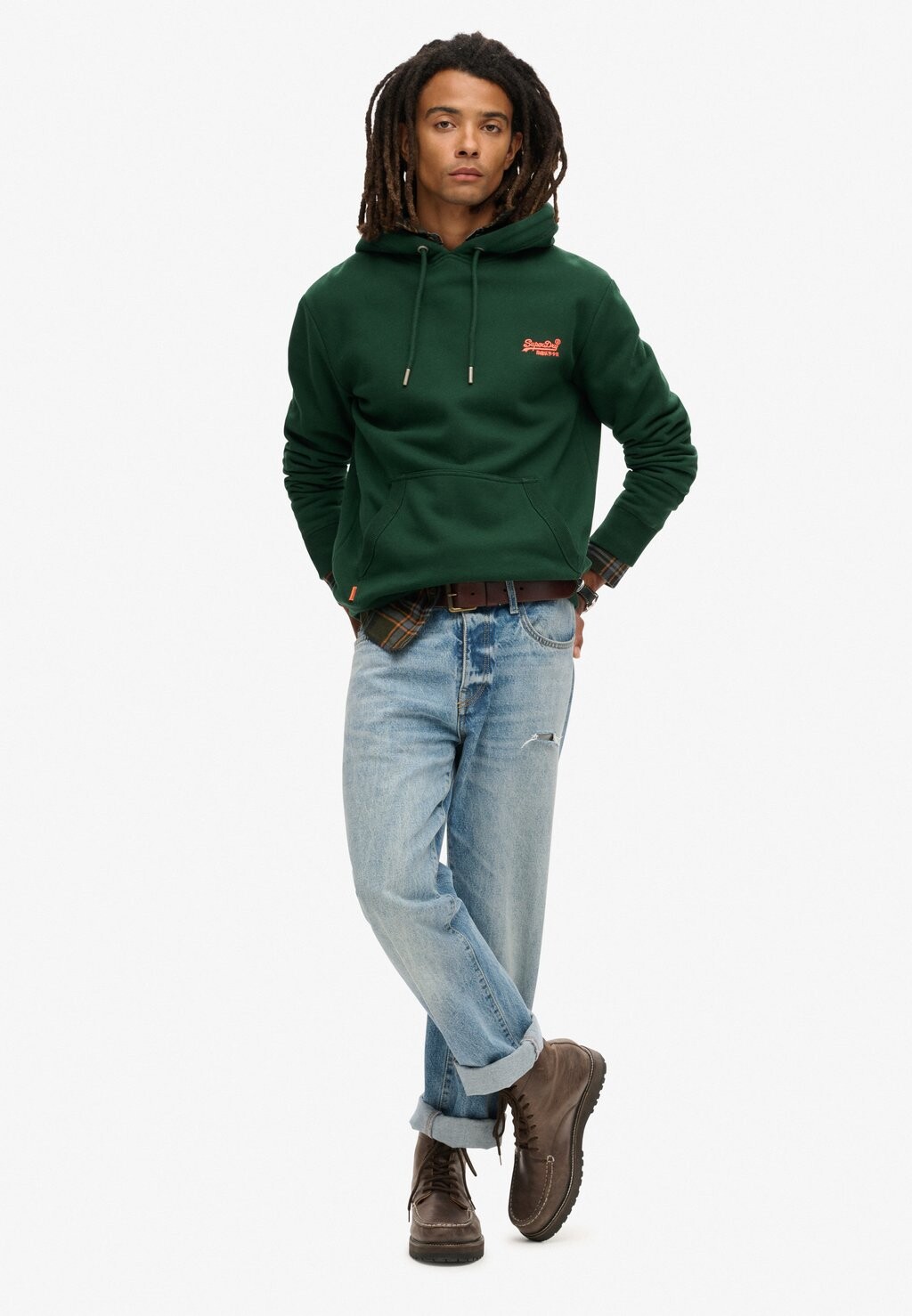 

Толстовка с капюшоном ESSENTIAL LOGO Superdry, зеленый