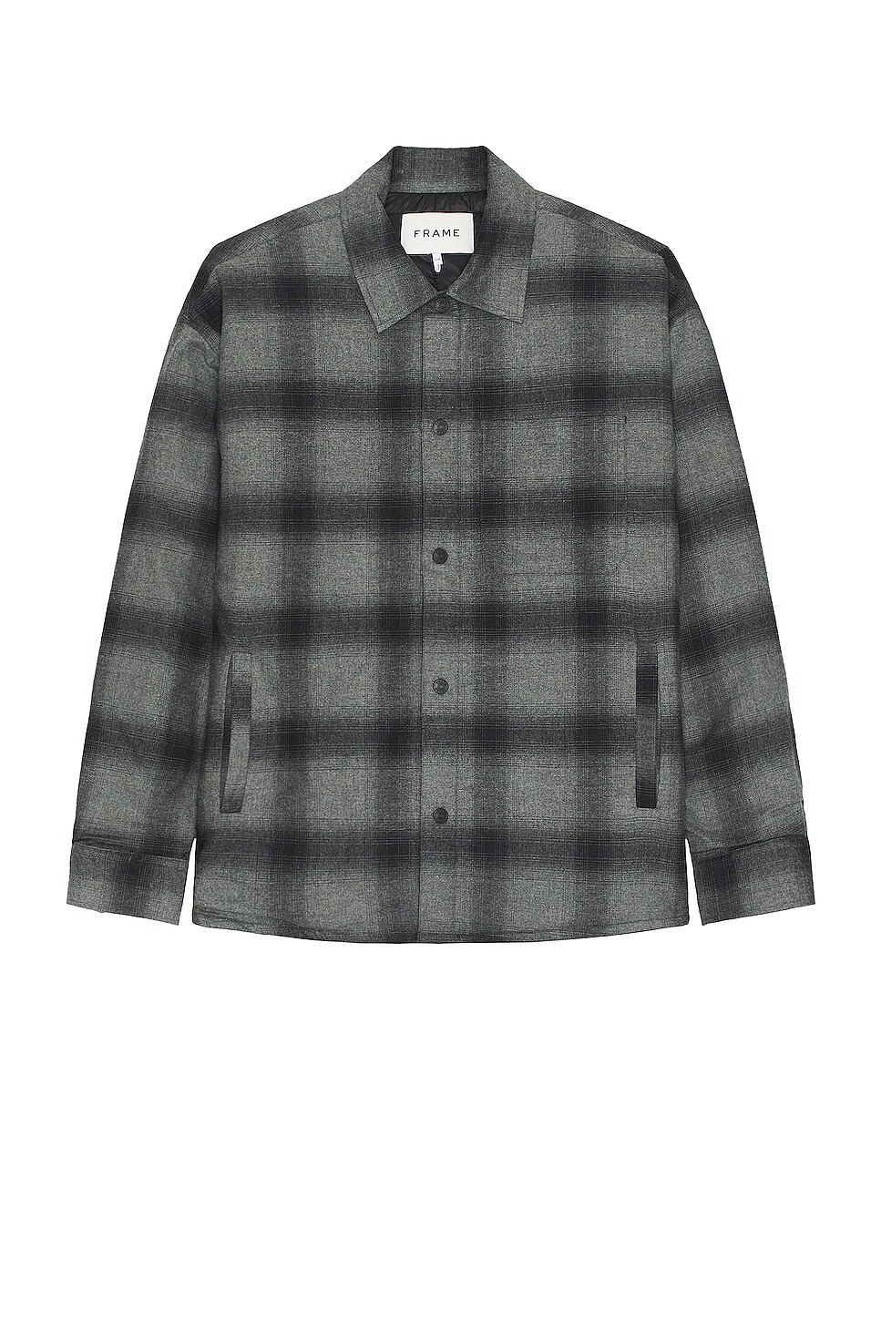 

Рубашка FRAME Plaid Overshirt, цвет Black & Grey Plaid