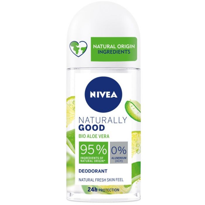 Дезодорант Desodorante Roll On Naturally Good Nivea, Aloe Vera nivea крем для лица и тела naturally good 200 мл