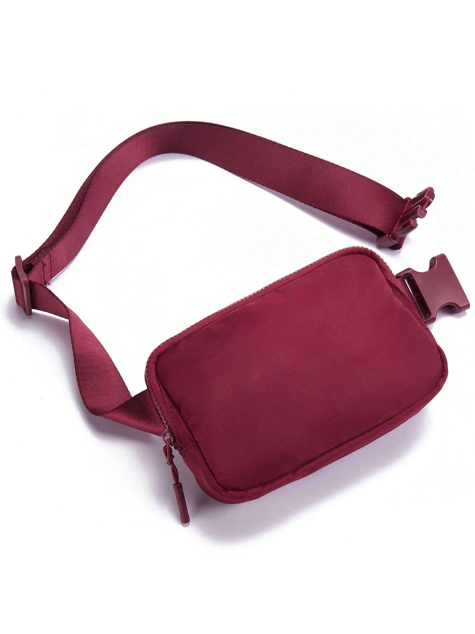Поясная сумка Telena для женщин и мужчин, бургундия популярная модная цветная поясная сумка из полиэстера мужские нагрудные сумки wo для мужчин поясная сумка для бега с отверстием для наушни