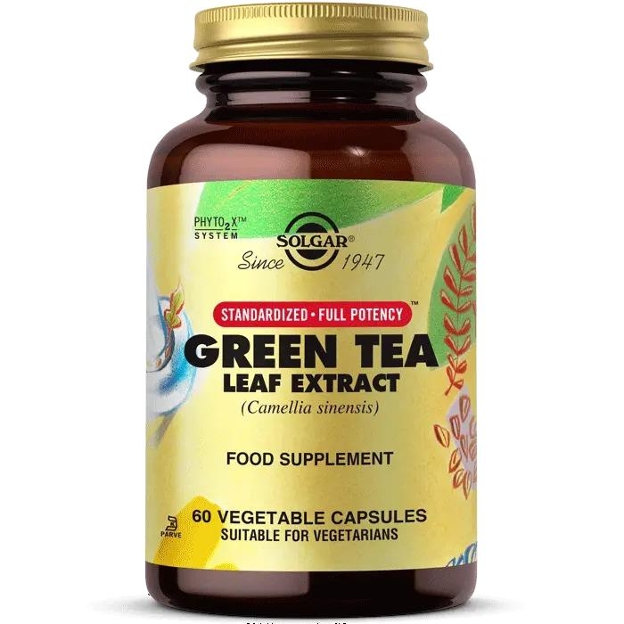 цена Экстракт листьев зеленого чая Solgar 60 таблеток