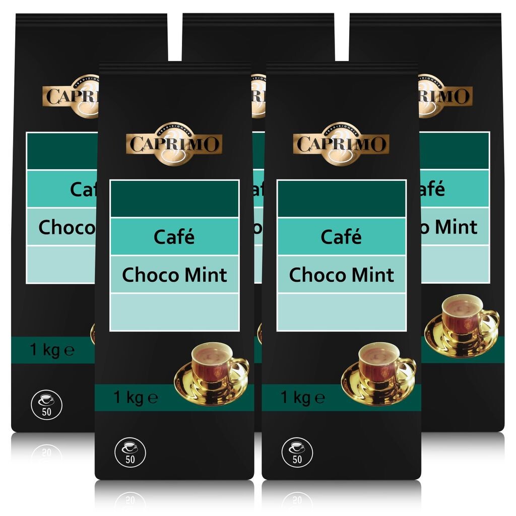 

5x порошок какао-напитка Caprimo Café Choco Mint Cappuccino 1 кг - со вкусом