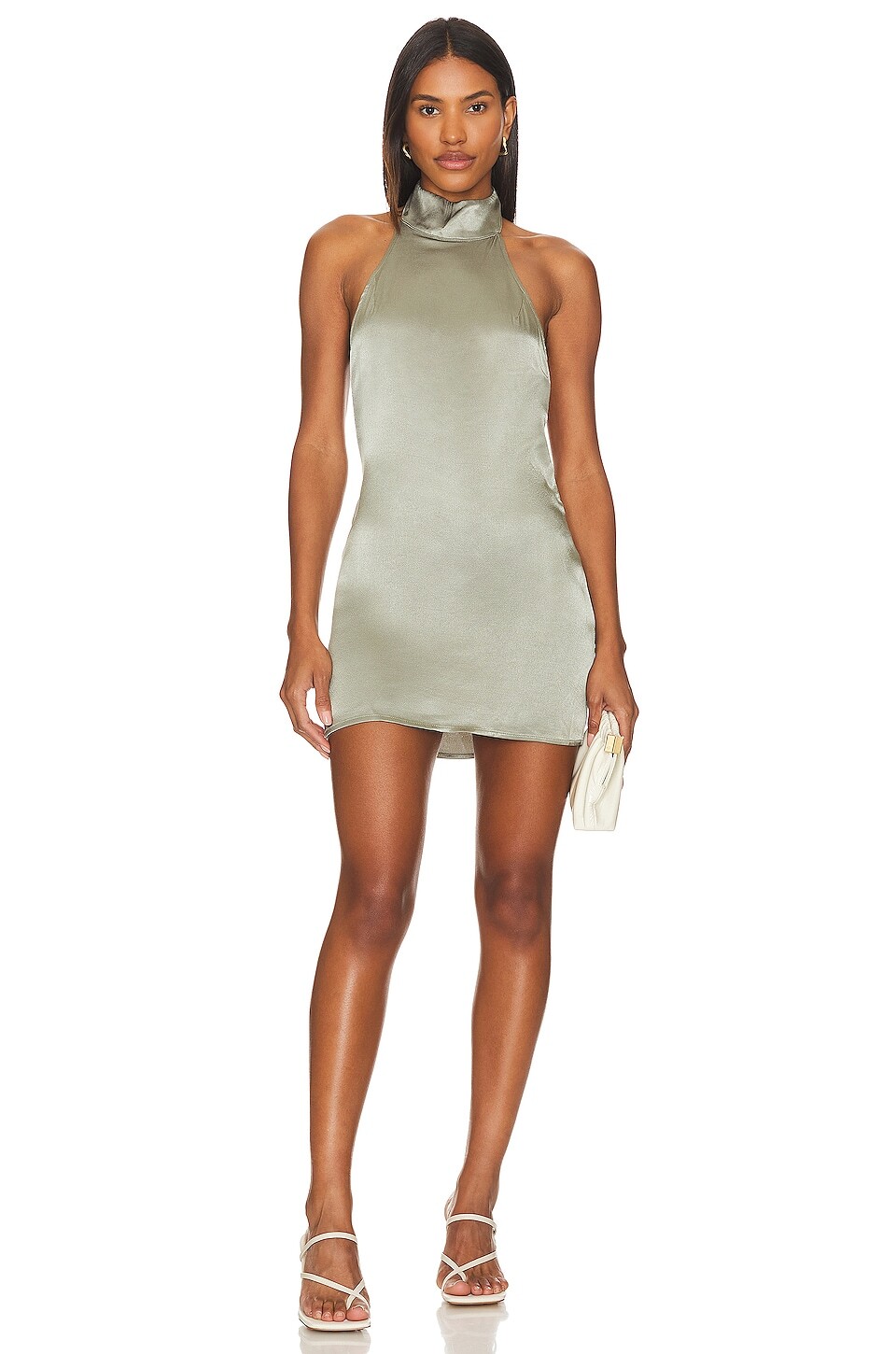 

Платье мини SNDYS X Revolve Halter, цвет Dark Sage