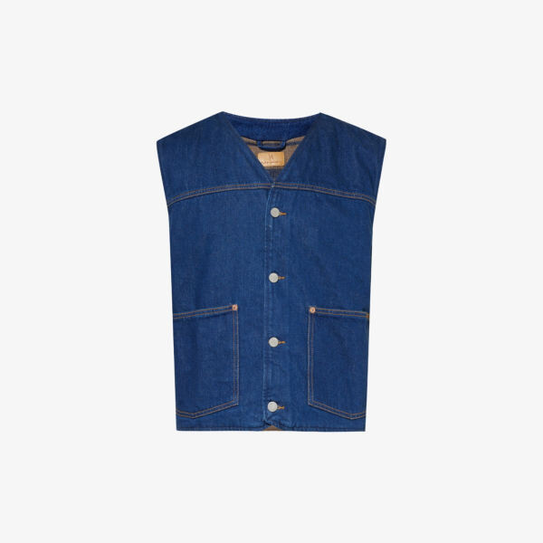 

Джинсовый жилет Harry с нашивкой Nudie Jeans, синий