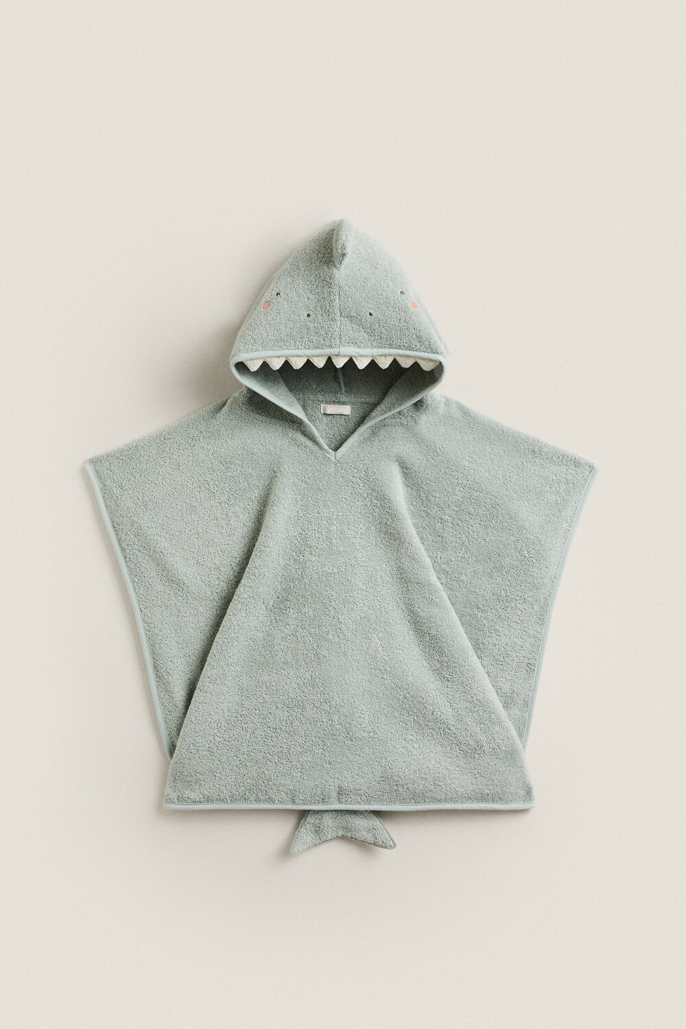 

Пончо shark beach Zara, голубой