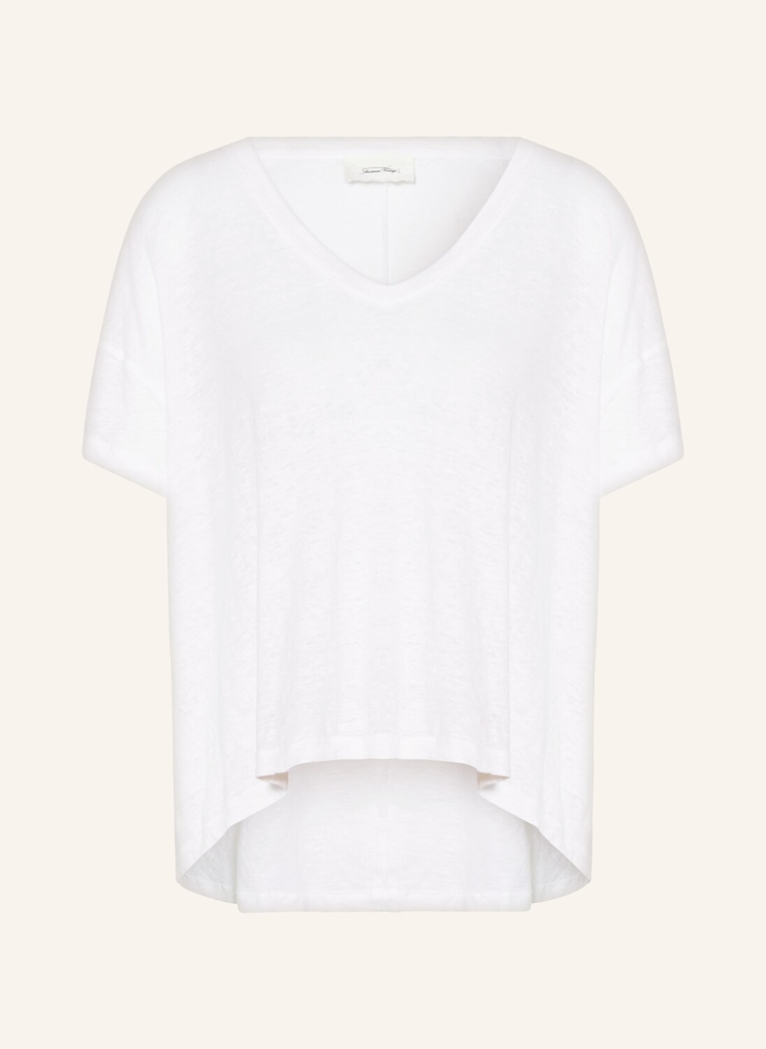 

Футболка American Vintage POBSBURY aus Leinen, белый