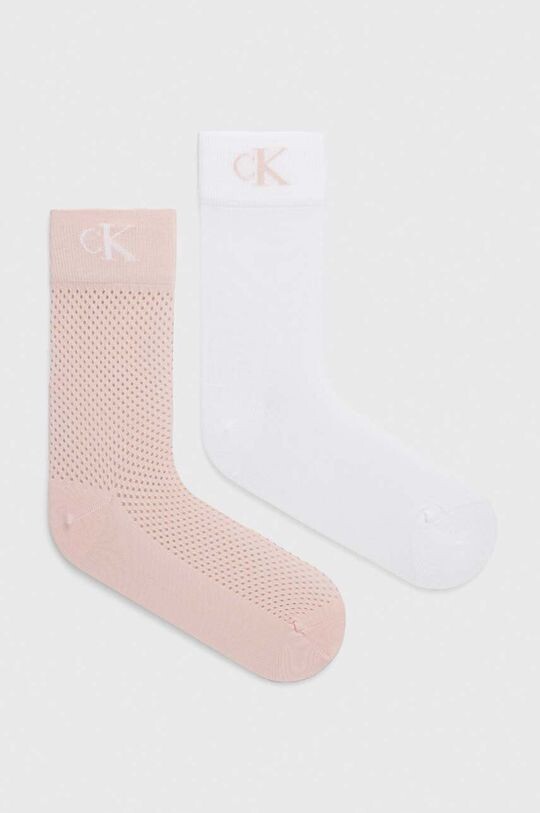 

2 пары носков Calvin Klein Jeans, розовый