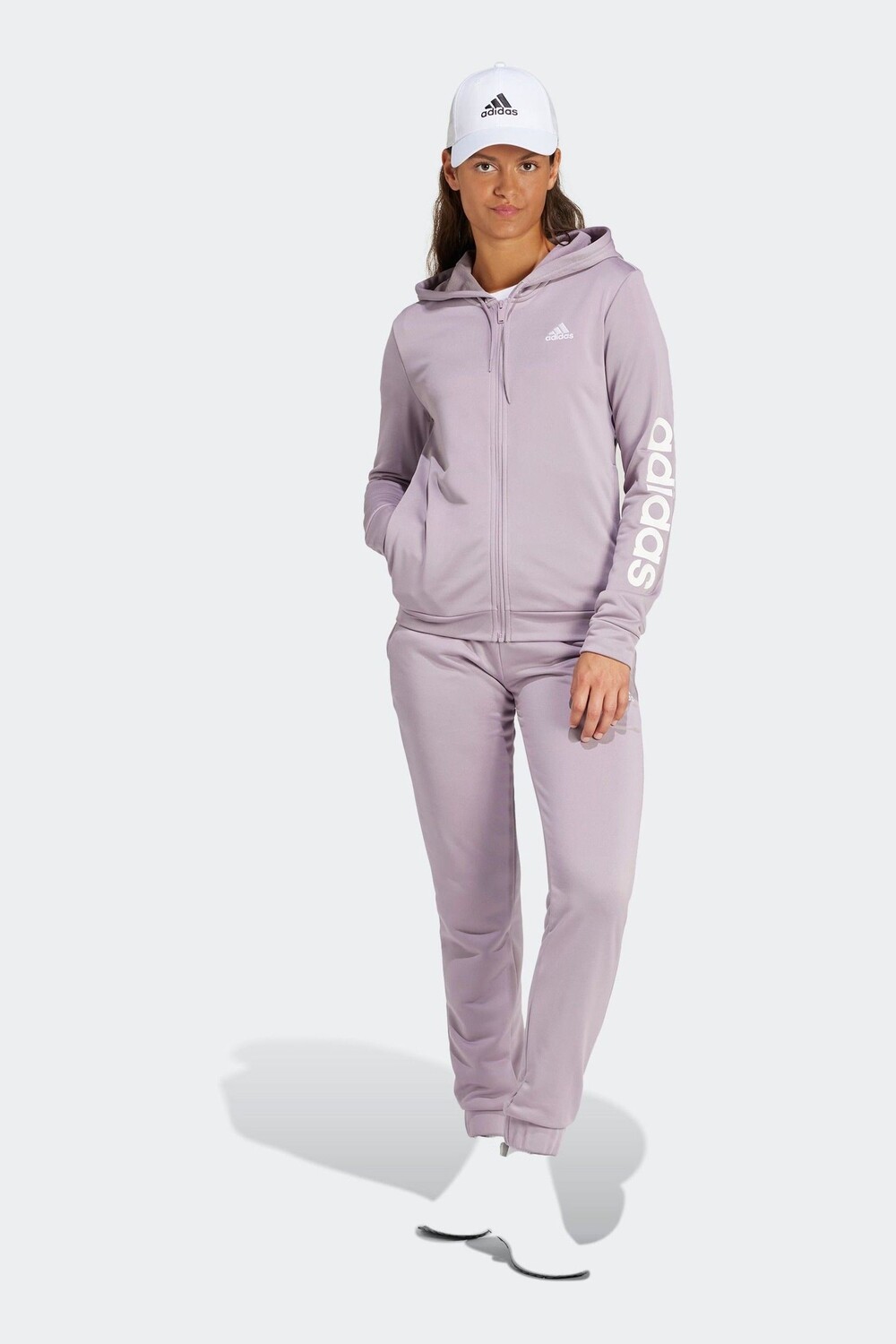

Линейный спортивный костюм Adidas, фиолетовый