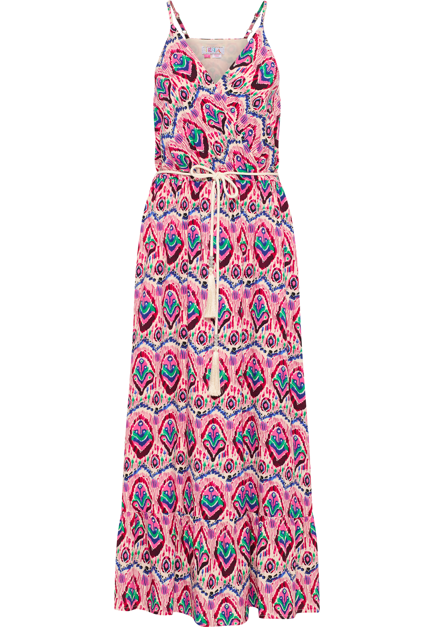 Платье IZIA Maxi Mit Allover Print, розовый