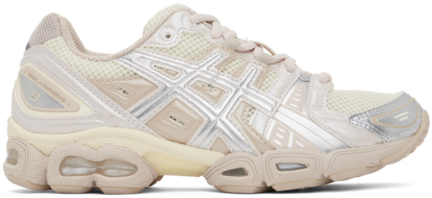

Бежевые кроссовки Gel-Nimbus 9 кремово-минеральный Asics, Бежевый