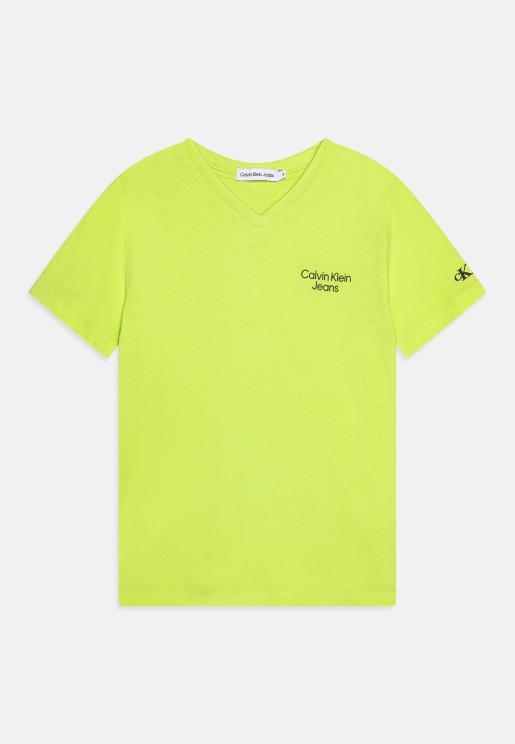 

Базовая футболка STACK LOGO V-NECK Calvin Klein Jeans, цвет sharp green