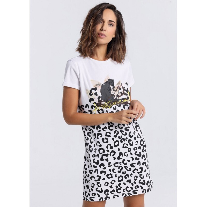 

Короткое платье Lois Jeans 132992-44751-2251 Short Sleeve, белый