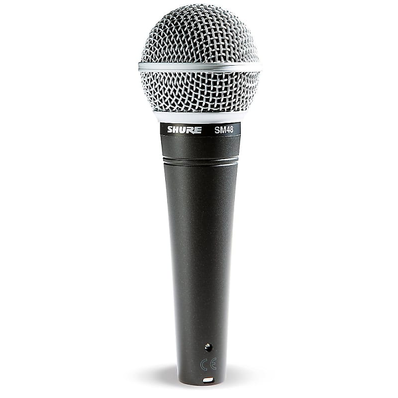 Кардиоидный динамический вокальный микрофон Shure SM48-LC shure sm48 lc вокальный динамический микрофон кардиоидный 55 14000 гц 1 3 мв па с держателем и че