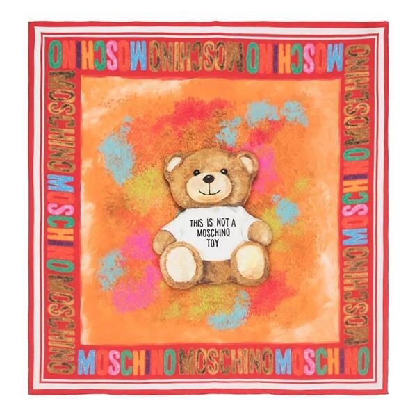 

Шарф scarf 90x90 cm Moschino, мультиколор