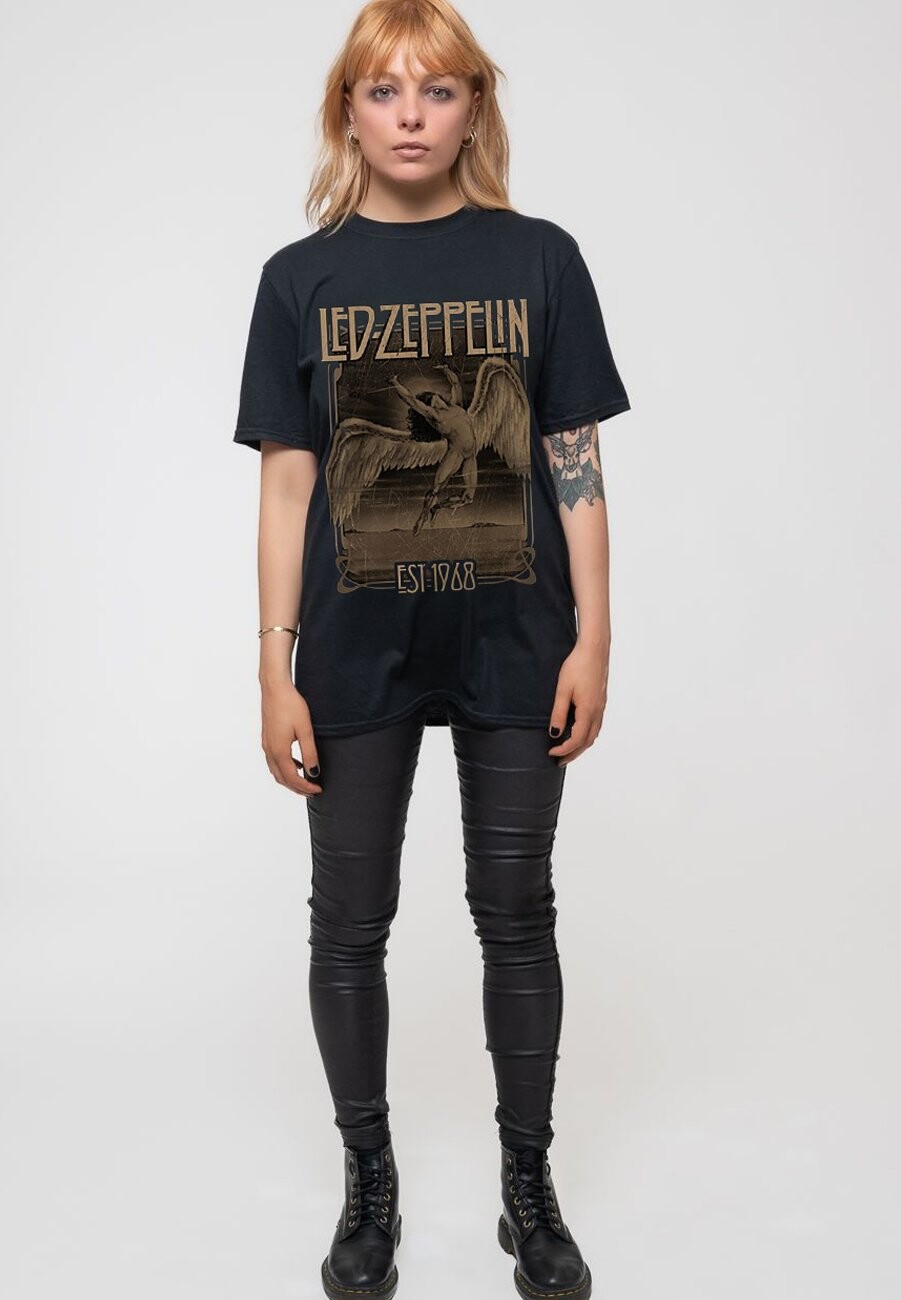 

Футболка с принтом LED ZEPPELIN FADED FALLING Paradiso Clothing, черный