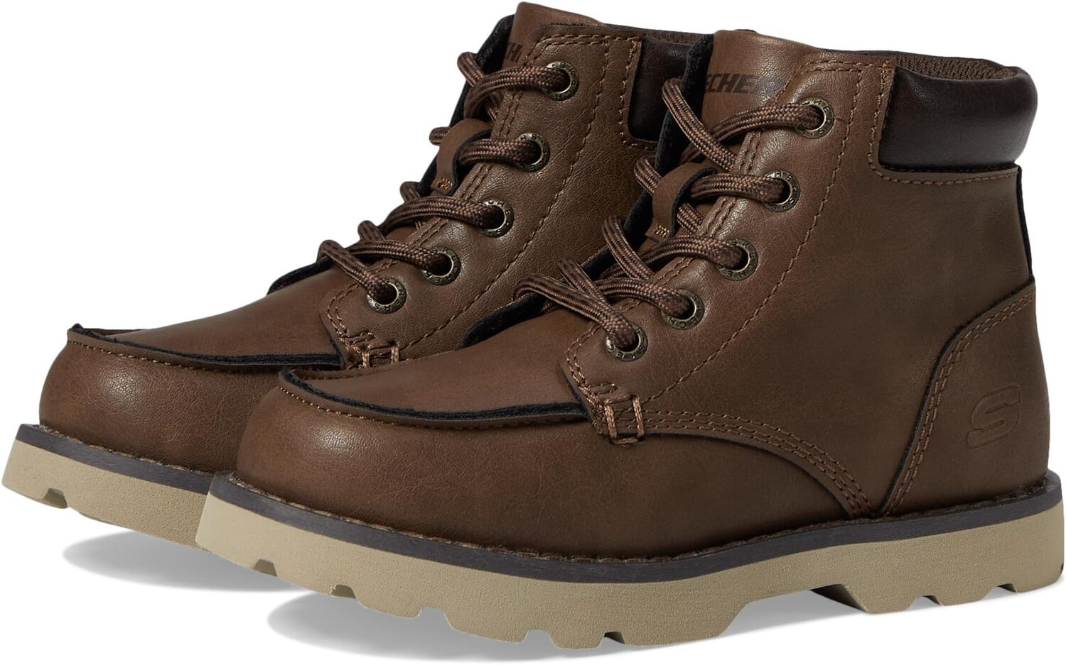 Ботинки на шнуровке Bowland - Truxer 405671L SKECHERS KIDS, цвет Chocolate кроссовки skechers selmen choc chocolate