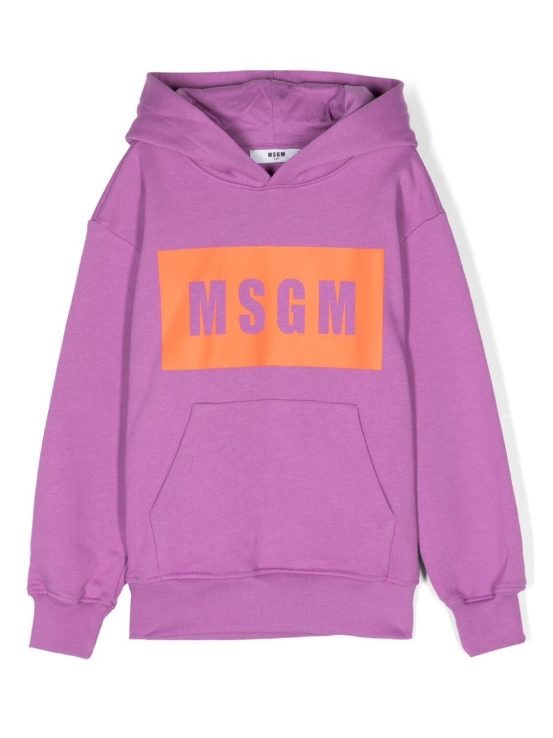 

MSGM Kids худи с логотипом, фиолетовый