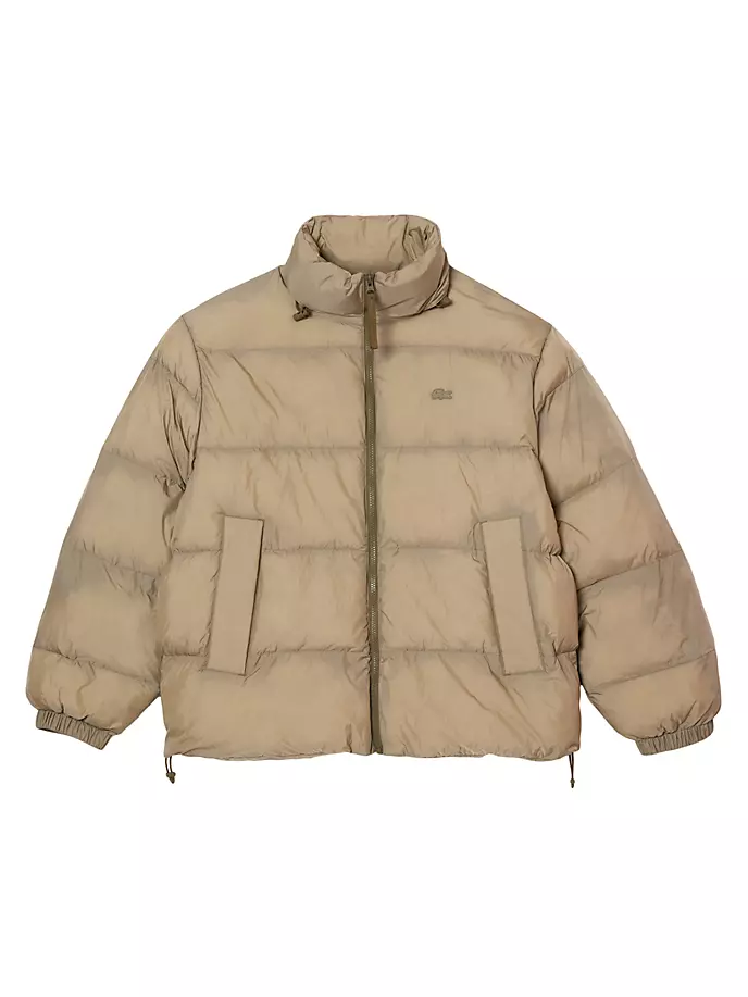 

Пуховик с логотипом Lacoste, цвет kelp