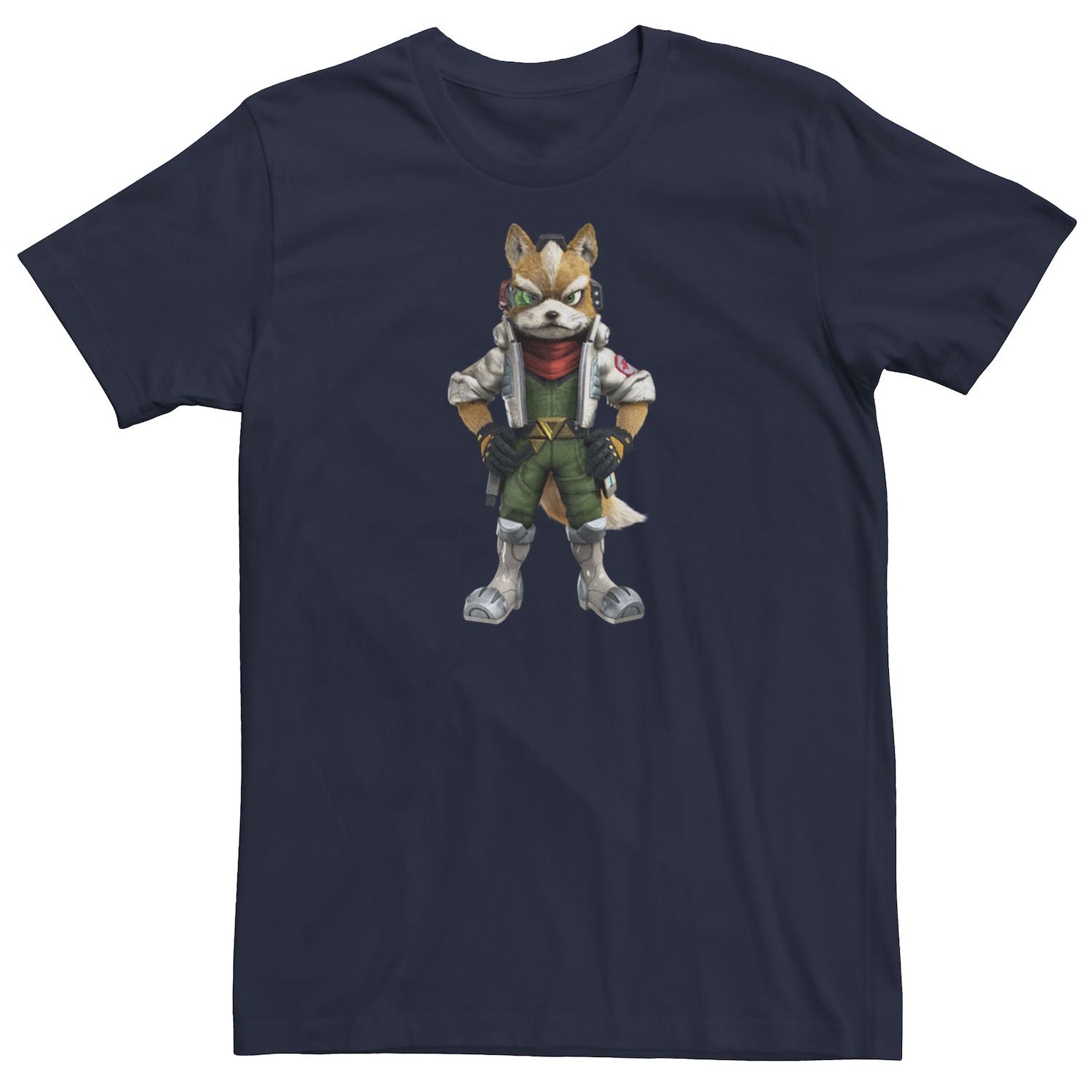 Мужская футболка с портретом Nintendo Star Fox Licensed Character фото
