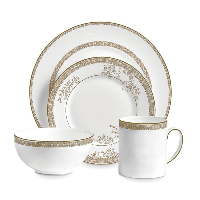 

Набор столовых приборов из 4 предметов Vera Lace Gold Wedgwood, золотой