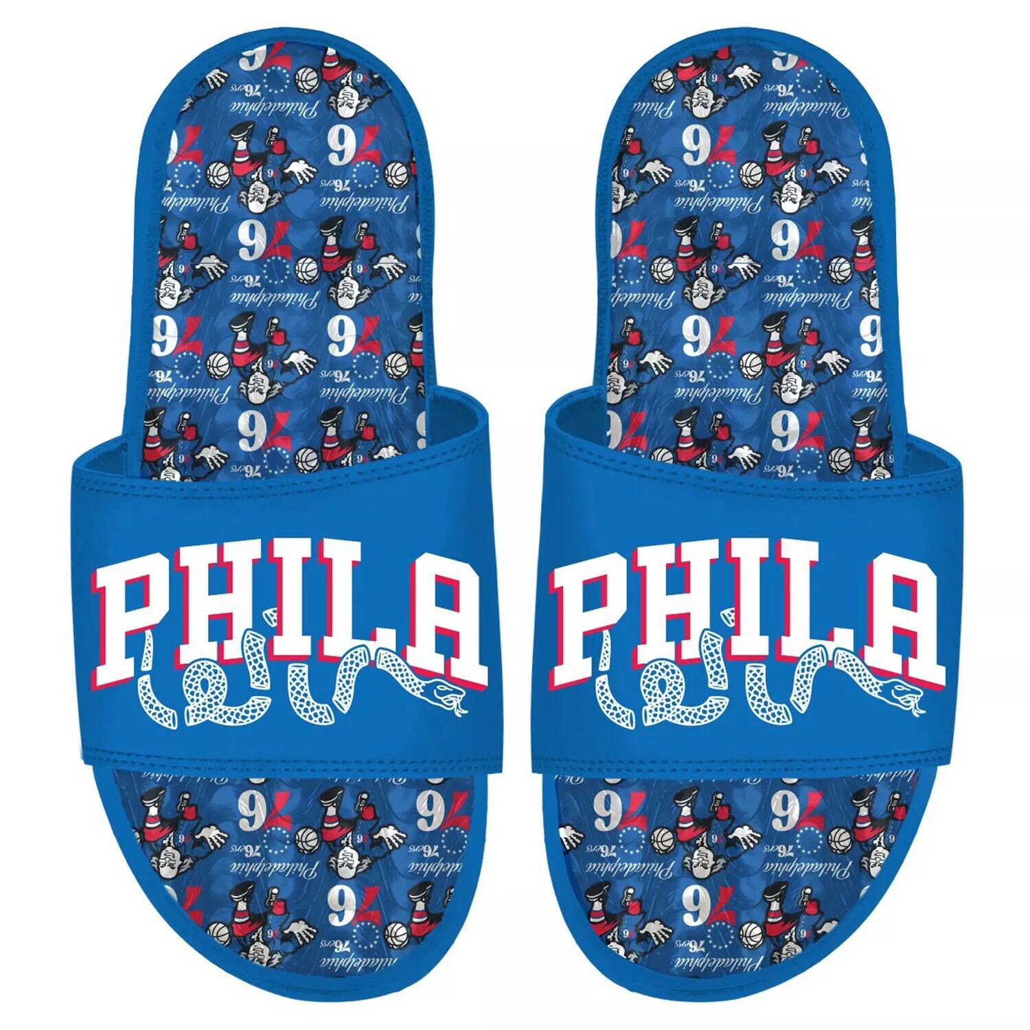 

Шлепанцы с гелевым узором Youth ISlide Philadelphia 76ers Team Unbranded