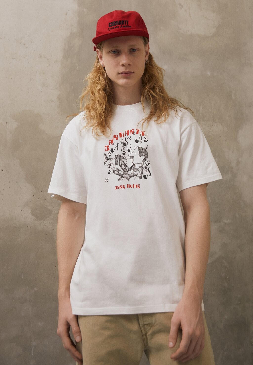 

Футболка с принтом Carhartt WIP, белый
