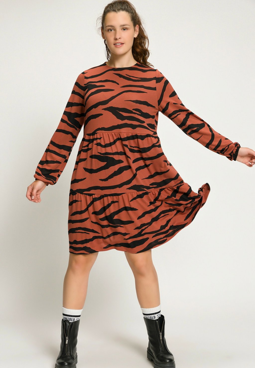 Платье из джерси Studio Untold, оранжевый платье из джерси studio untold розовый