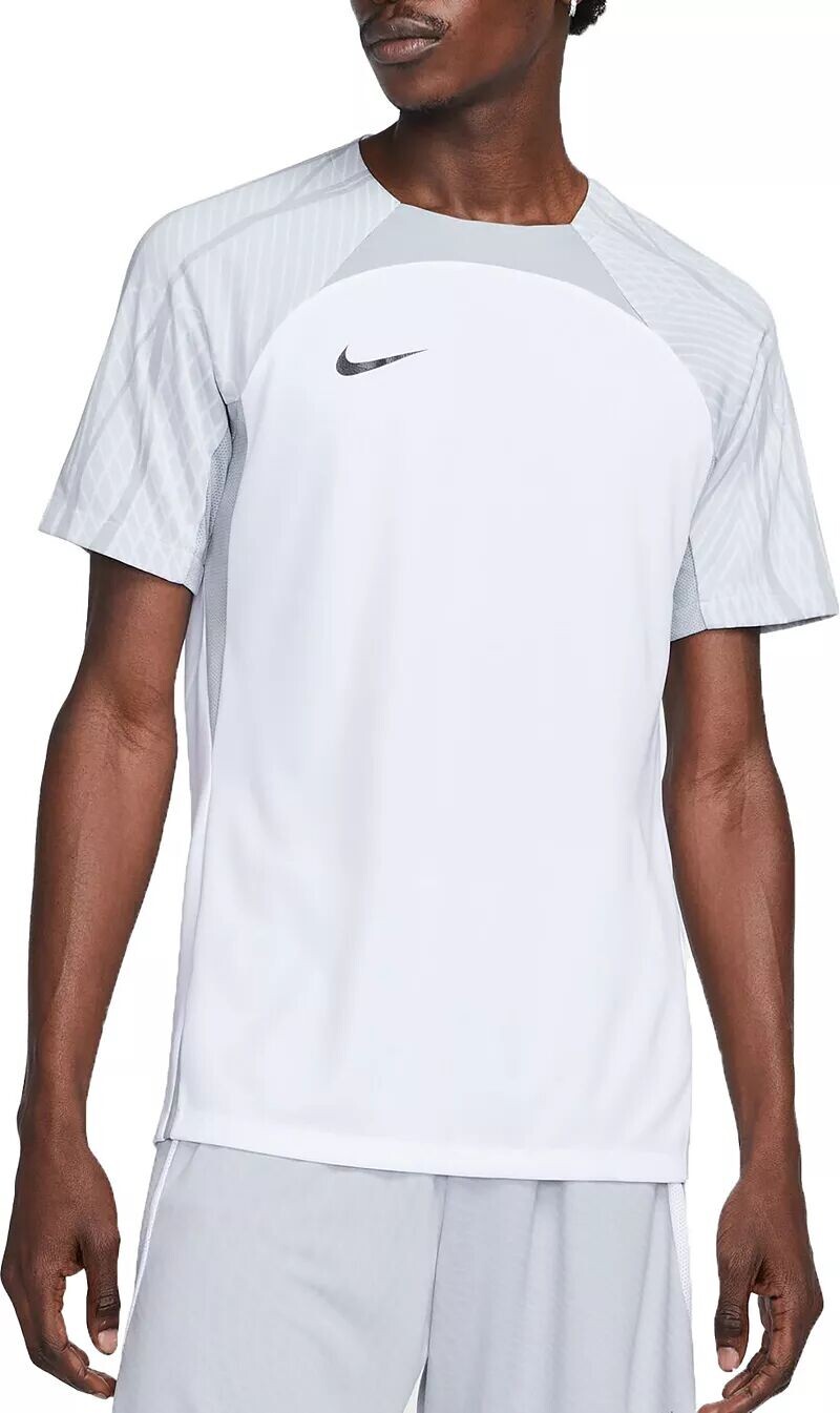 

Мужская футбольная рубашка с короткими рукавами Nike Dri-FIT Strike, белый