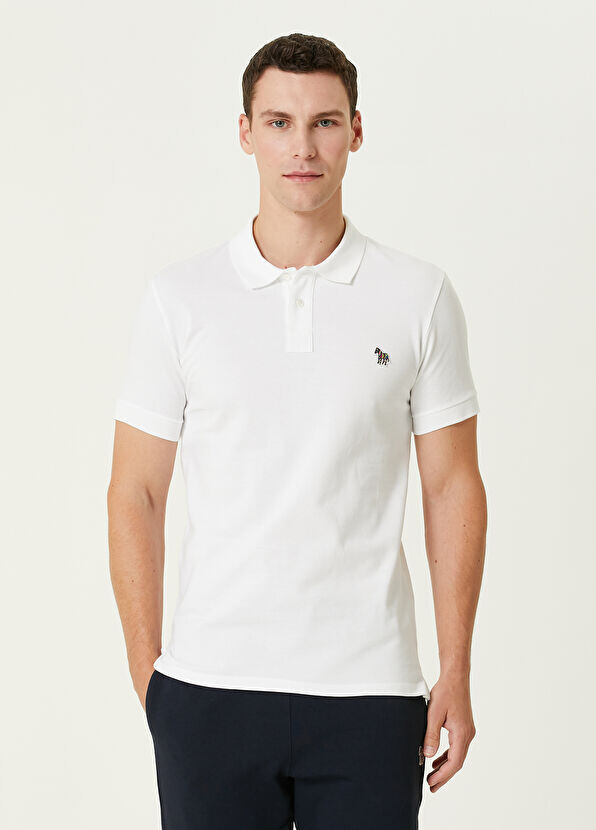 

Футболка из органического хлопка с воротником-поло Ps By Paul Smith, белый