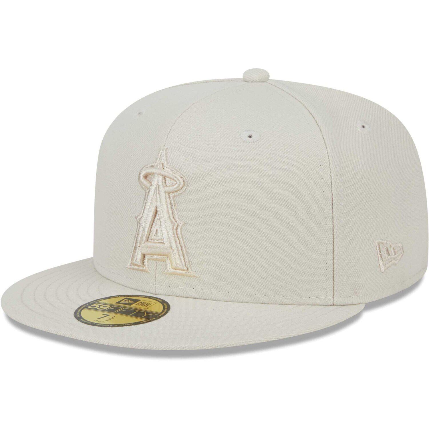 

Мужская приталенная шляпа New Era цвета хаки Los Angeles Angels в тон 59FIFTY