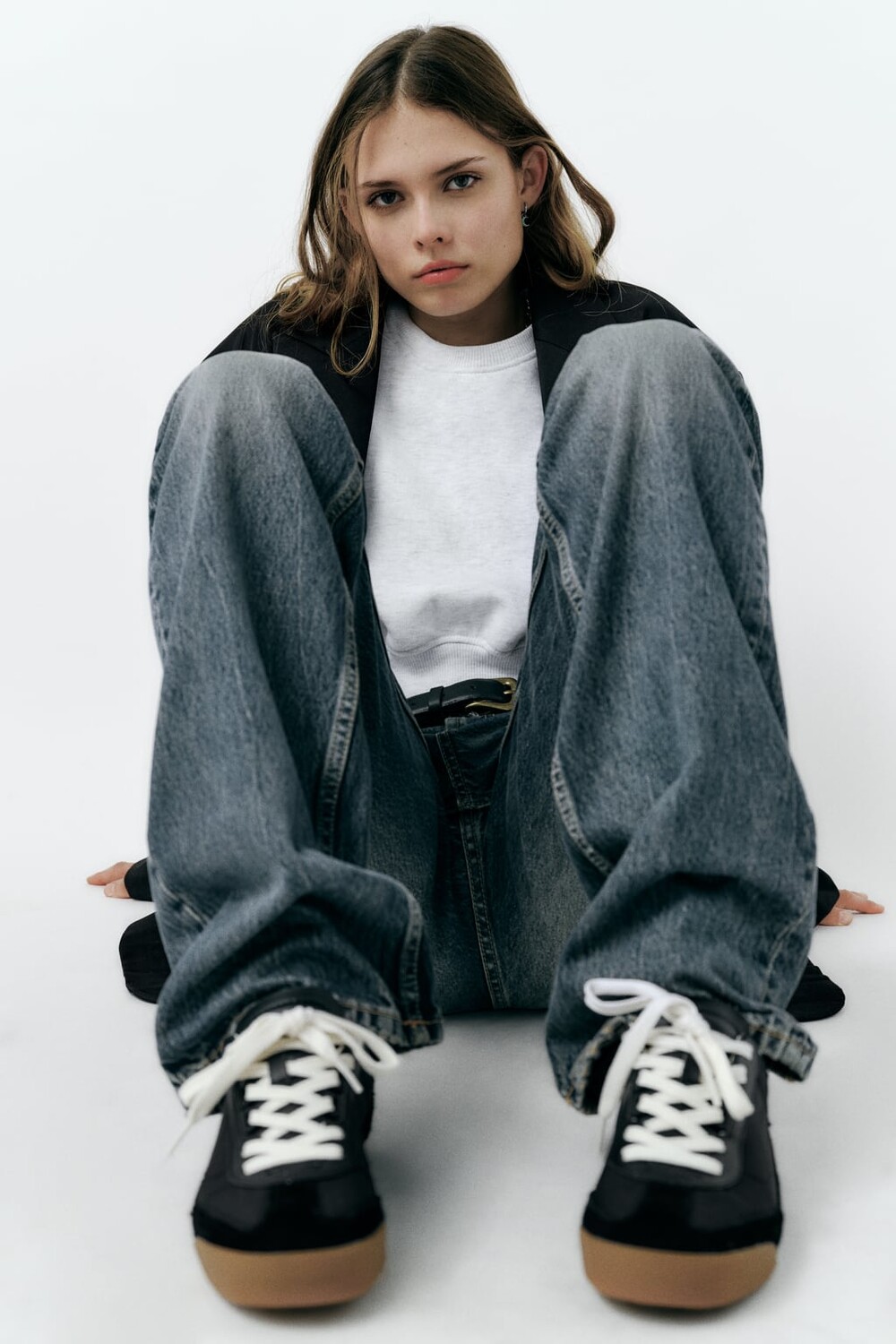 

Нейлоновые кроссовки ZARA, черный