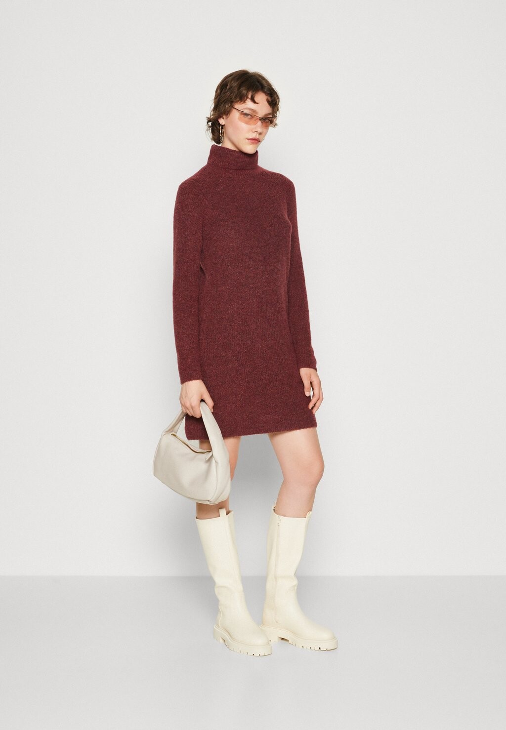 

Платье Pieces PCELLEN LS HIGH NECK NOOS BC, цвет tawny port