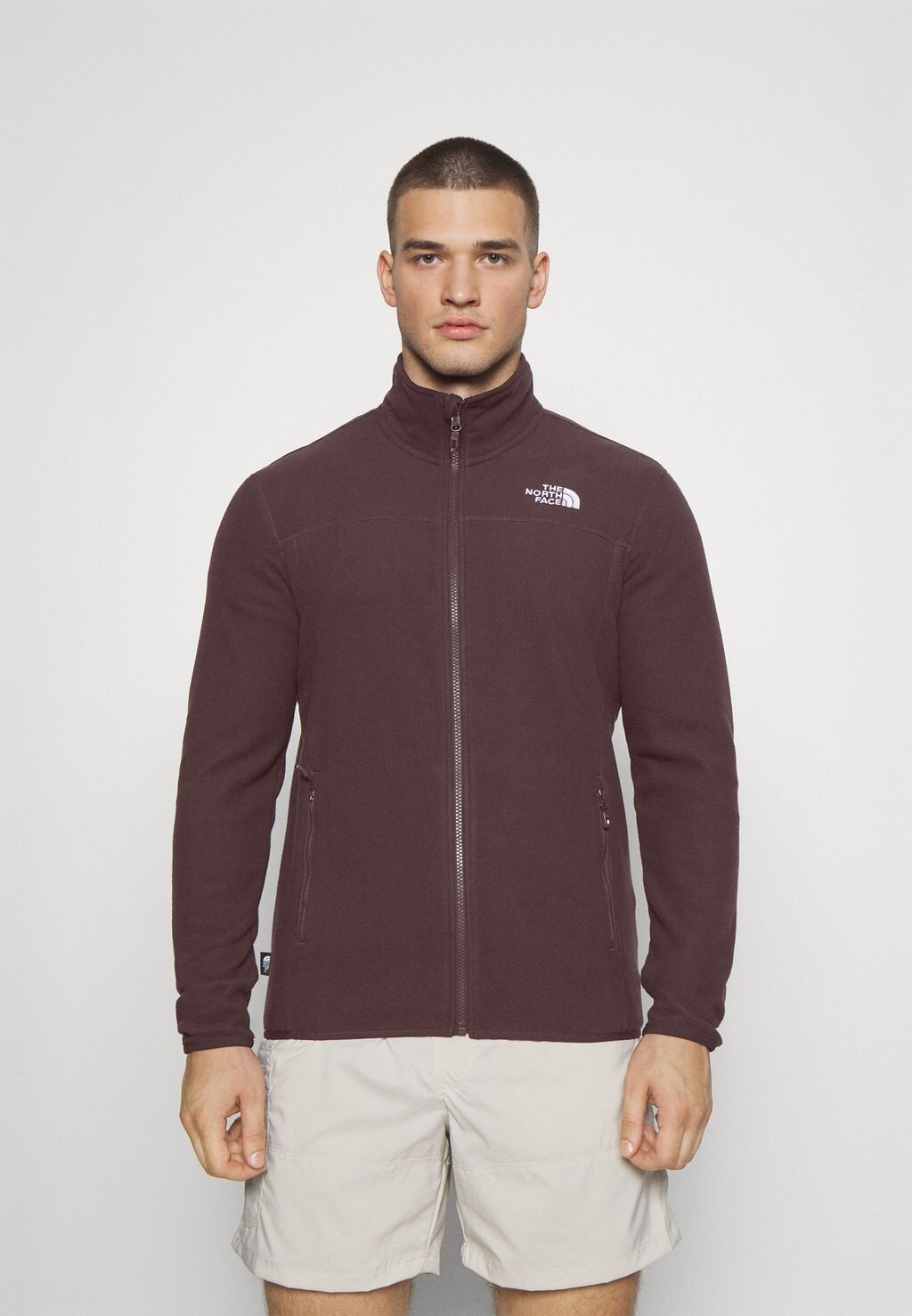 

Флисовая куртка The North Face GLACIER FULL ZIP, цвет coal brown