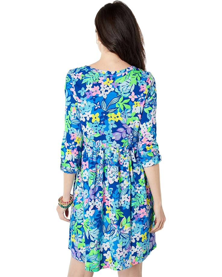 цена Платье Lilly Pulitzer Loran Dress, цвет Borealis Blue Social Sunset