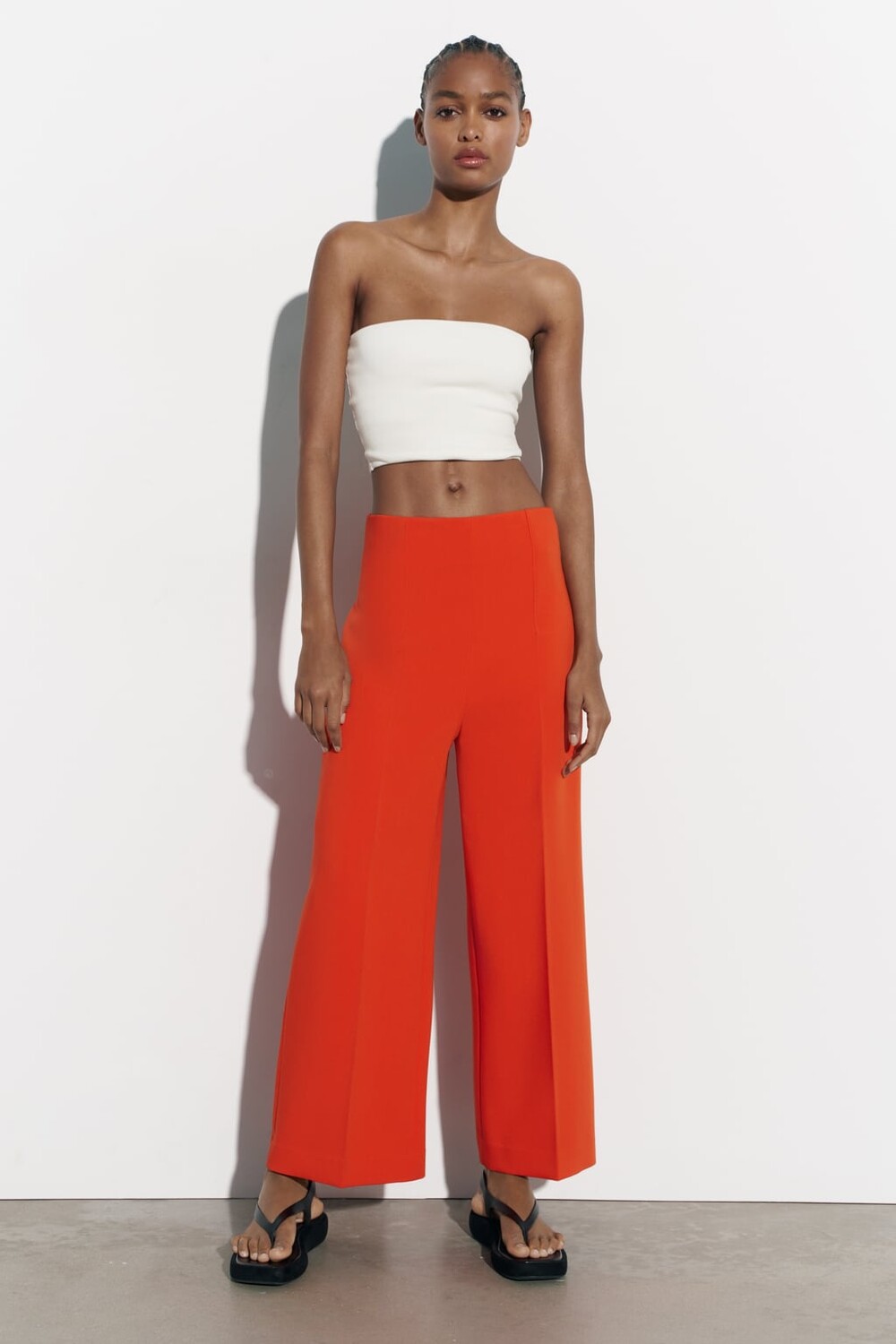 

Брюки-кюлоты ZARA, оранжевый
