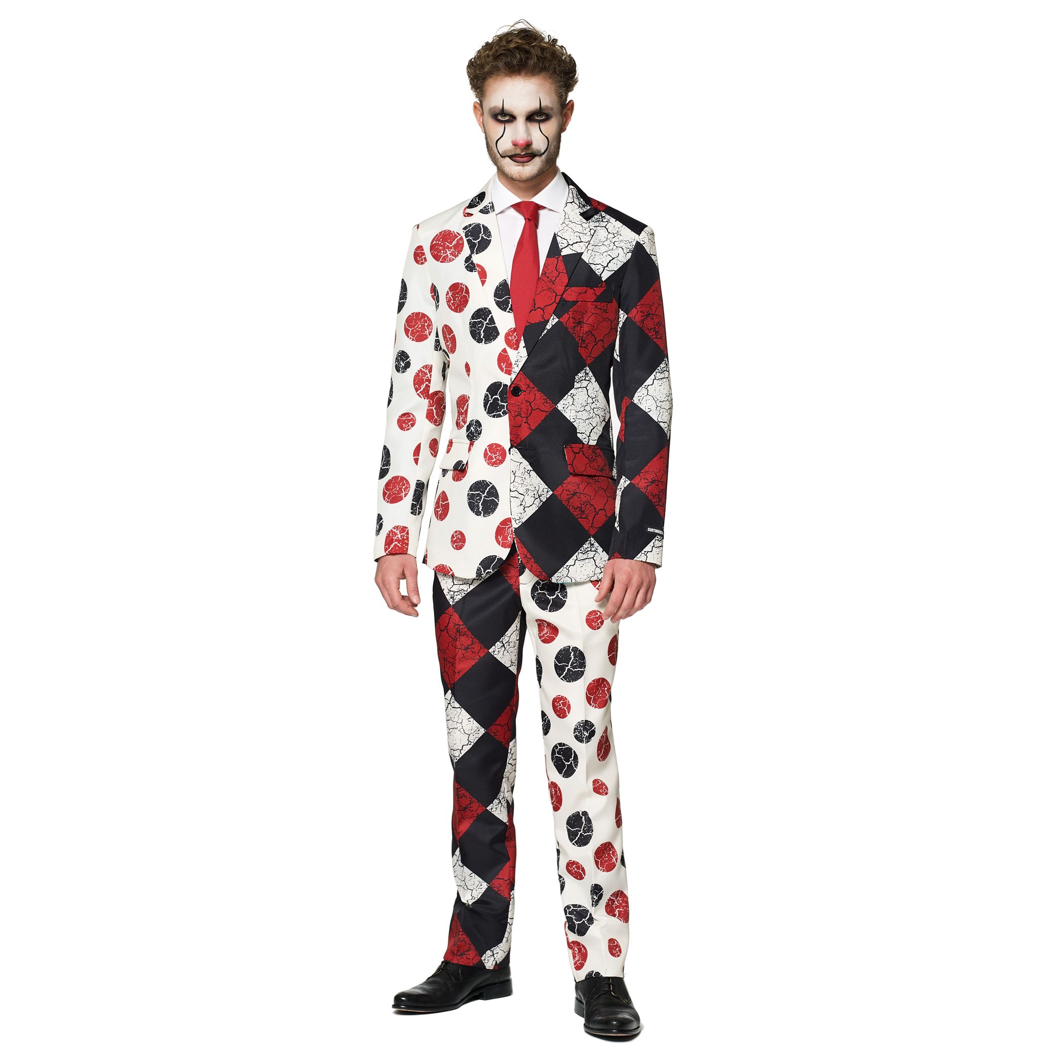цена Мужской костюм клоуна Suitmeister на Хэллоуин, красный