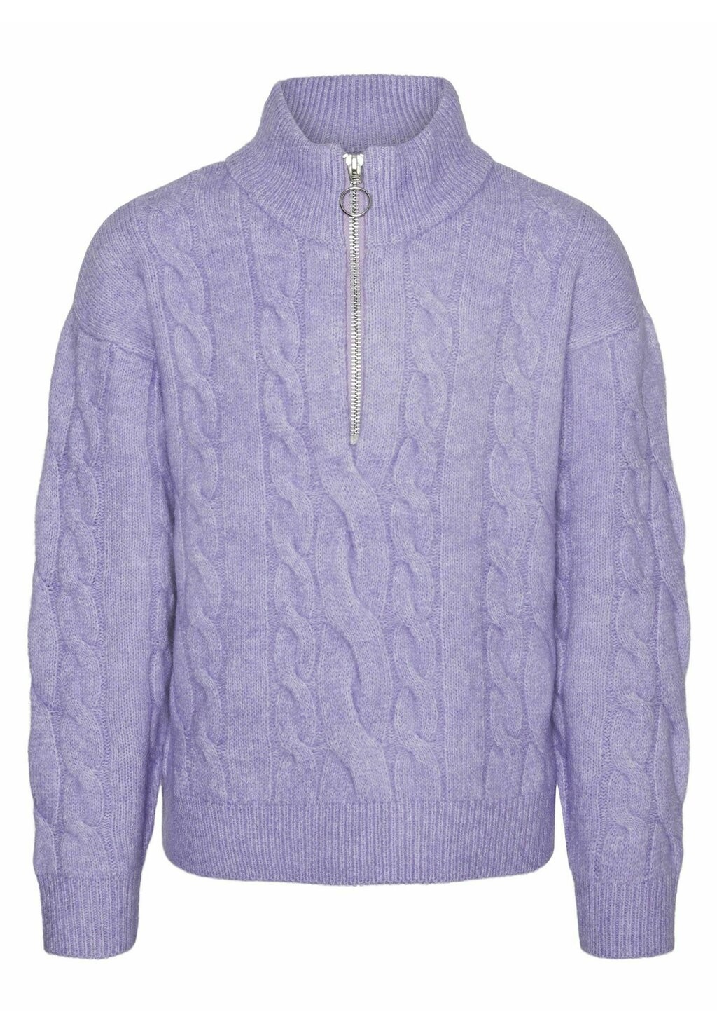 

Свитер Philine Ls Highneck Zip Pull Ga VERO MODA Girl, цвет sand verbena