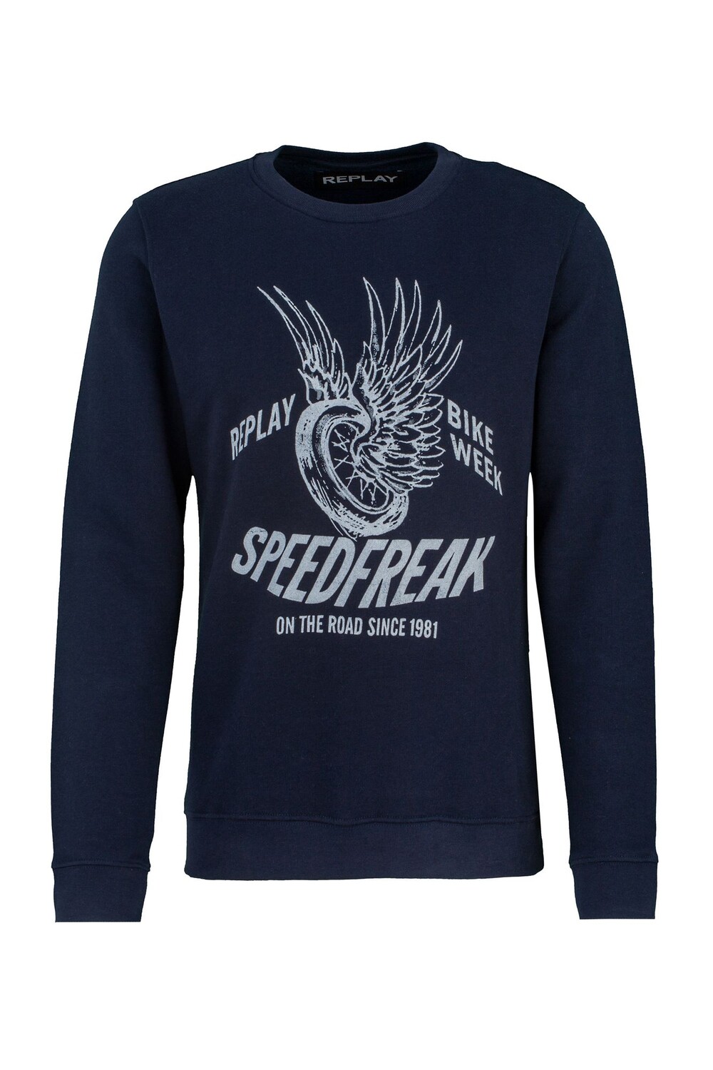 

Толстовка Replay Cotton Fleece, синий