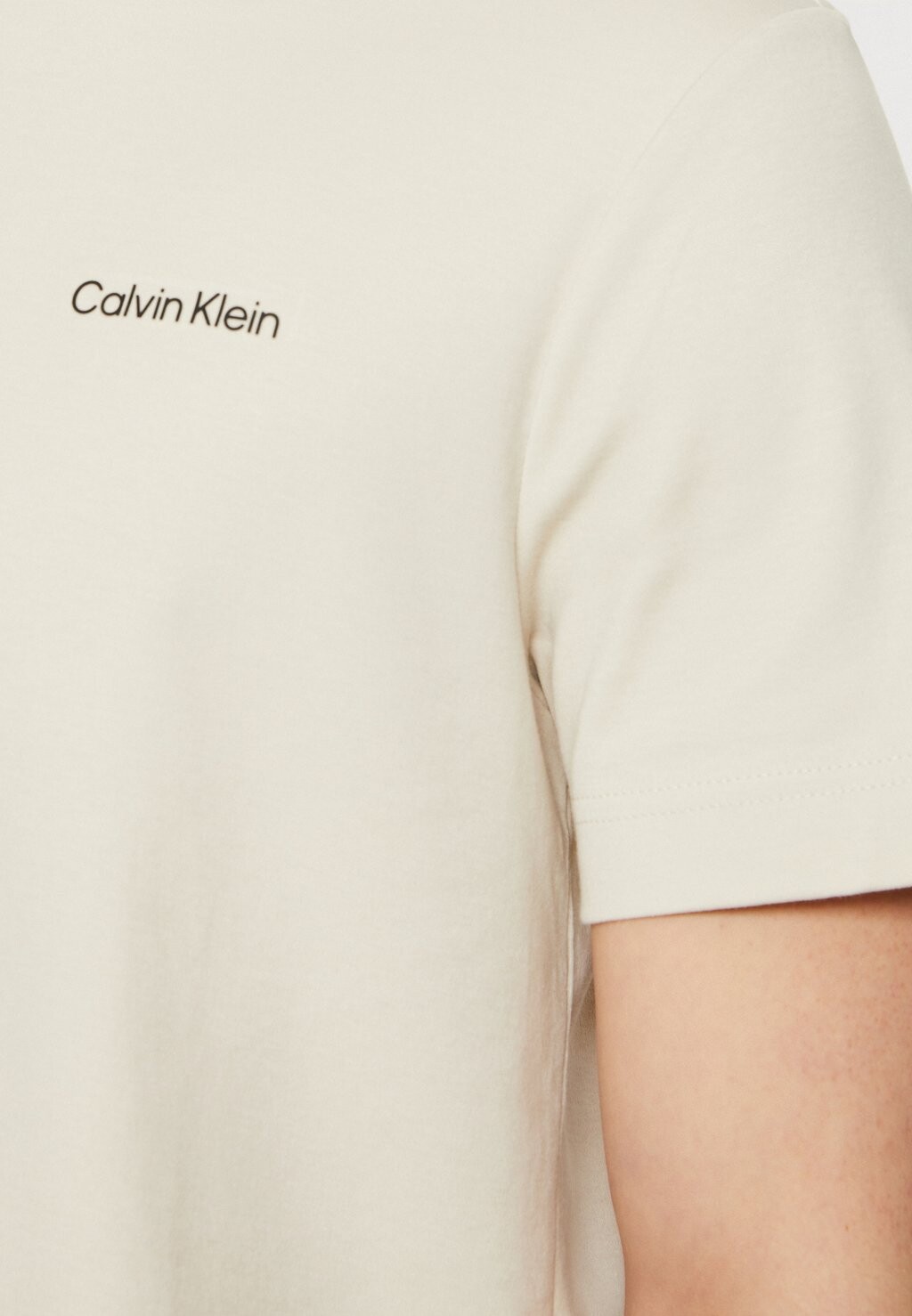 

Базовая футболка Micro Logo Calvin Klein, охра
