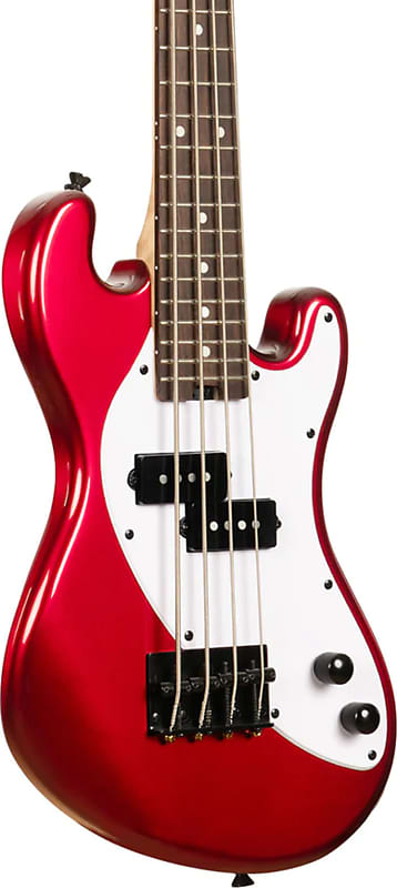 Басс гитара Kala Solid Body 4-String Fretted U-BASS, Candy Apple Red w/ Gig Bag