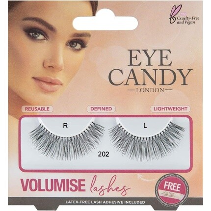 

Накладные ресницы Volumise Style № 202 Черные, Eye Candy