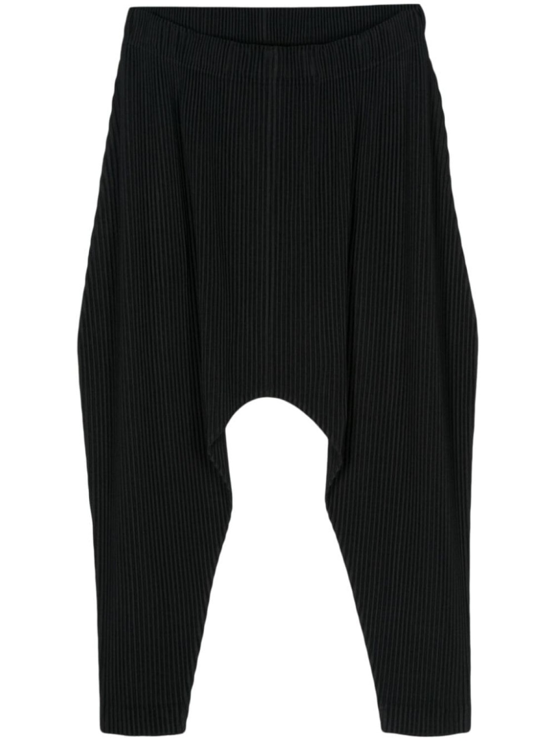 

Homme Plissé Issey Miyake брюки с низким шаговым швом и складками, черный