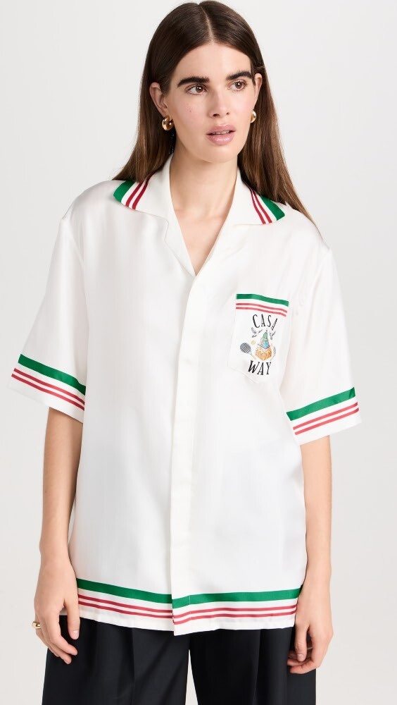 

Рубашка Casablanca Knitted Collar Short Sleeve