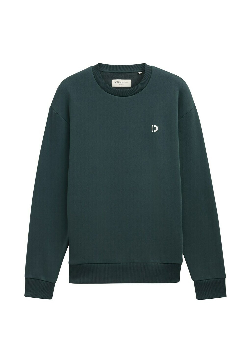 

Толстовка BASIC MIT LOGO PRINT TOM TAILOR DENIM, темно-зеленый
